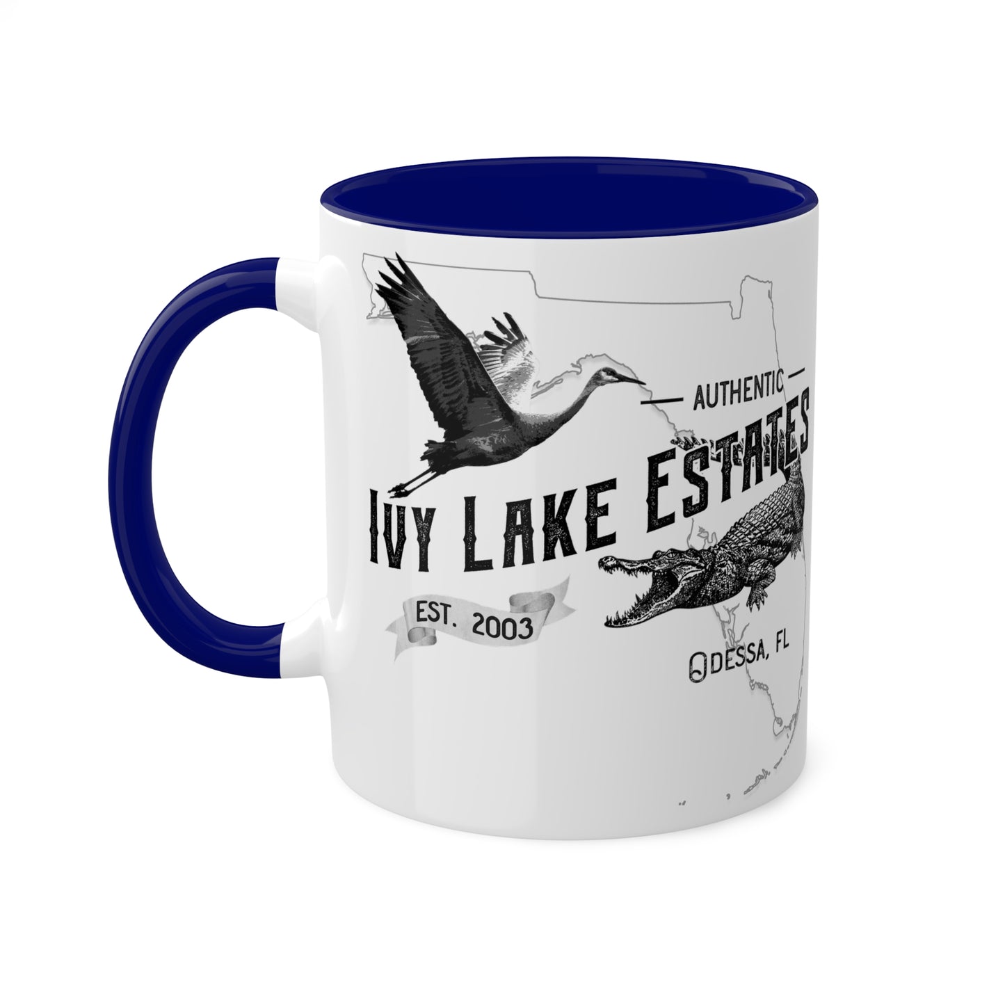 Ivy Lake Estates Resident Colorful Mugs, 11oz