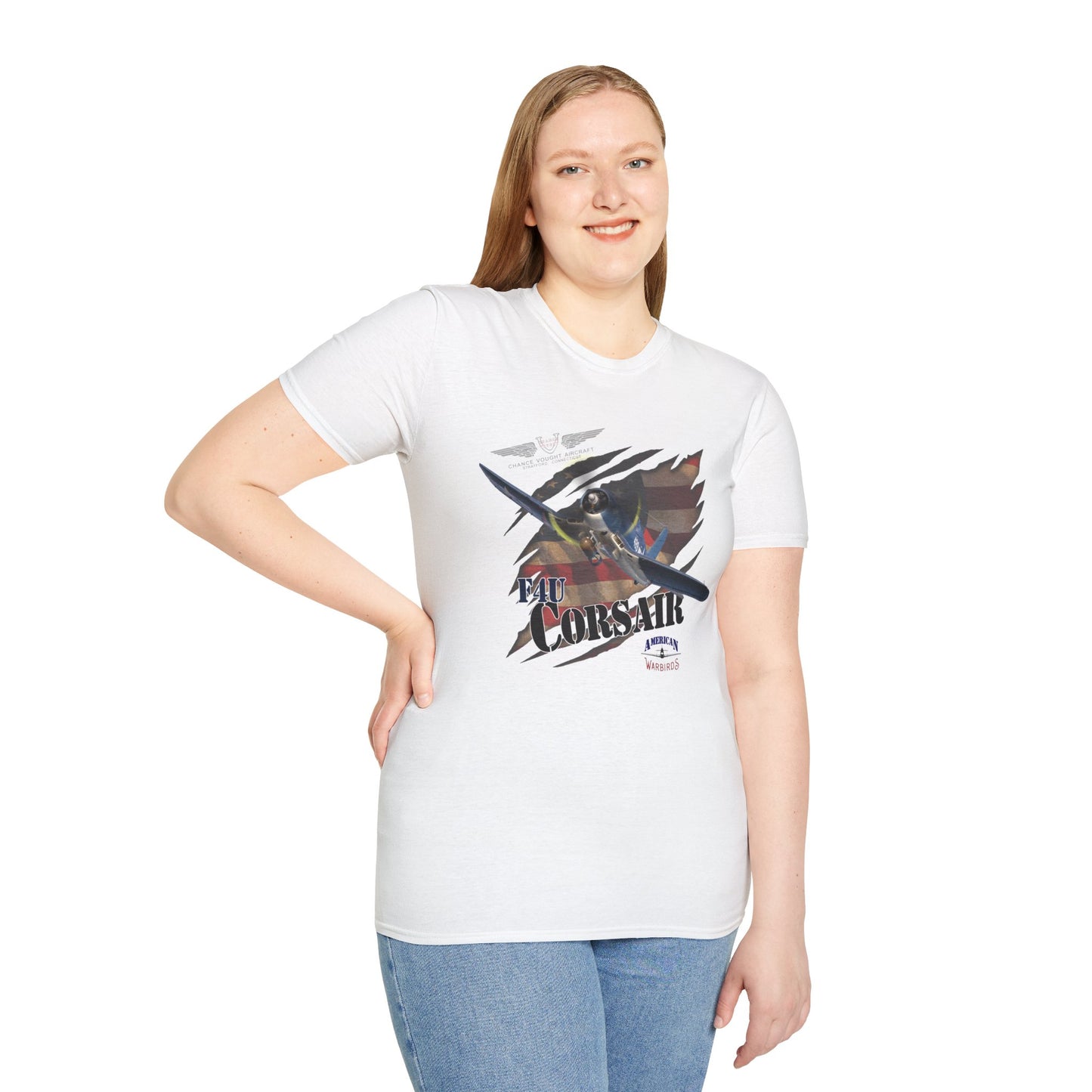 American Warbirds F4U Corsair Unisex Tri-Blend Crew Tee