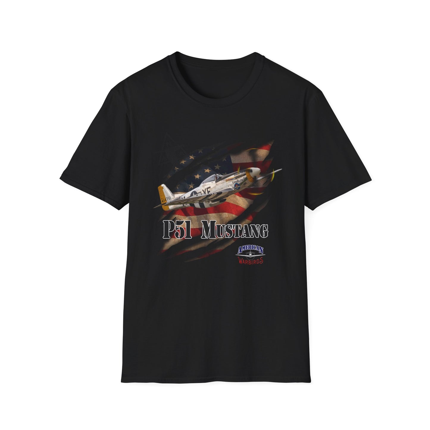 American Warbirds P51 Mustang Unisex Tri-Blend Crew Tee