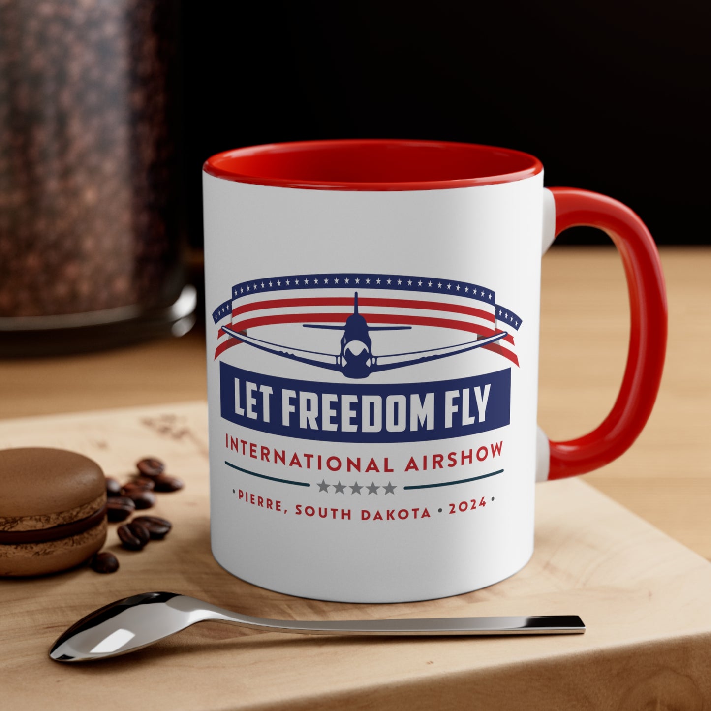 Let Freedom Fly International Airshow Accent Coffee Mug, 11oz