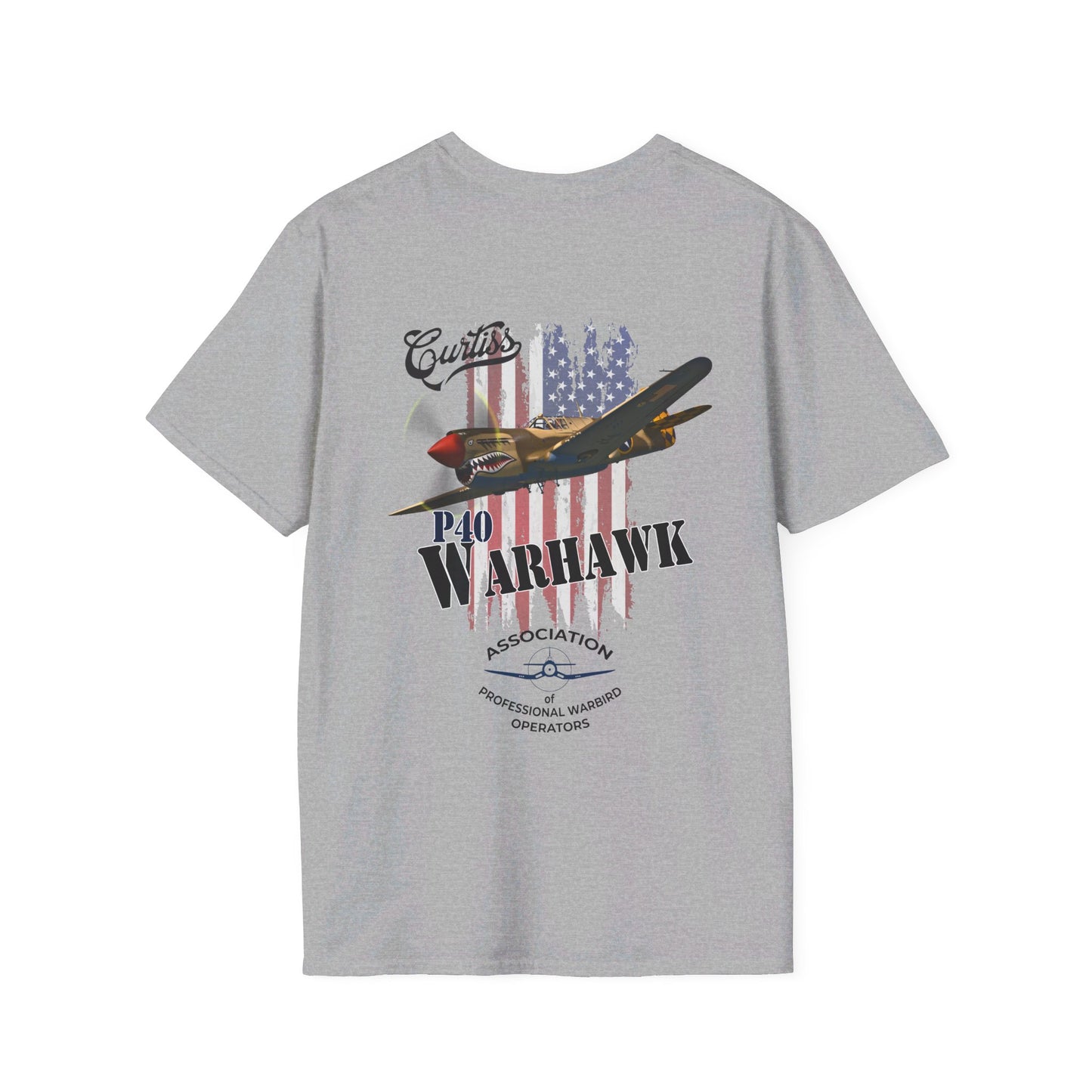 APWO P-40 Warhawk Member T-Shirt Unisex Softstyle T-Shirt