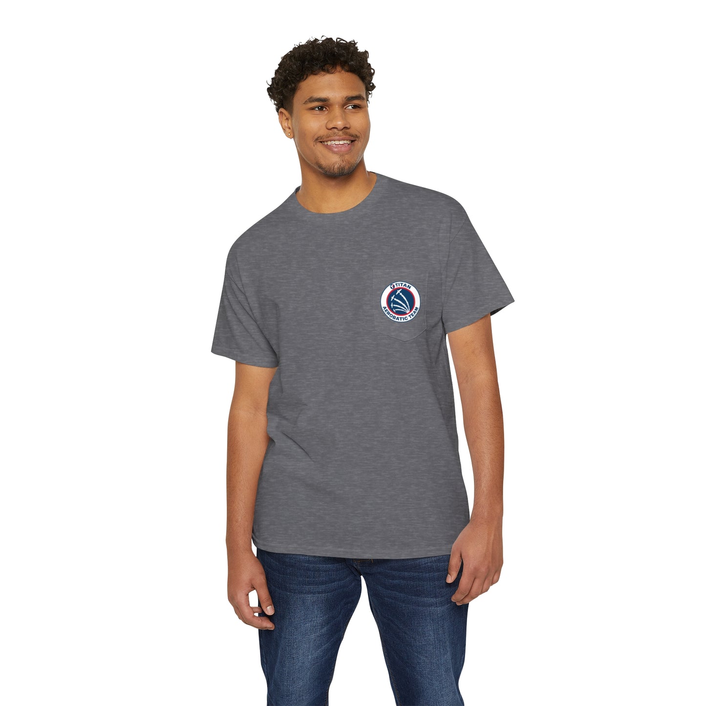 TITAN Aerobatic Team Pocket Tee Unisex Heavy Cotton Pocket Tee