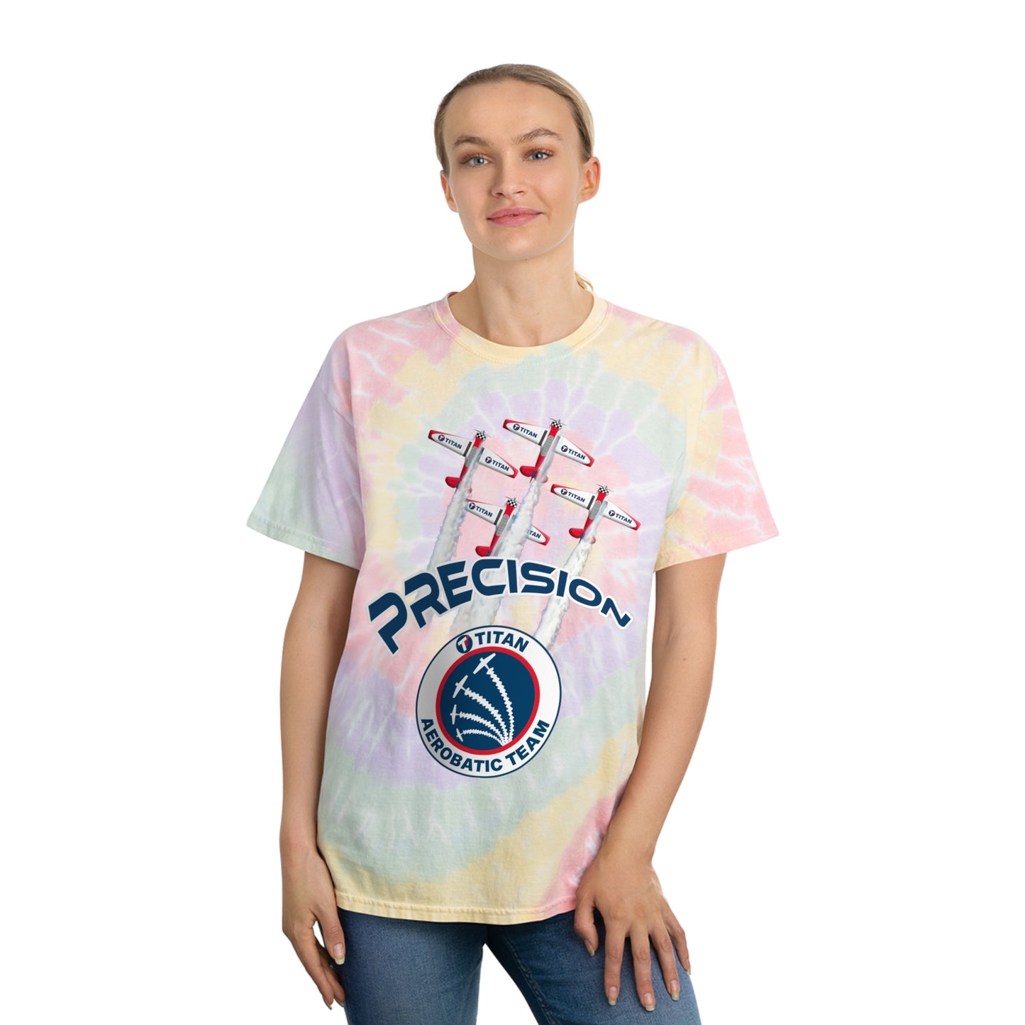 TITAN Aerobatic Team Tie-Dye Tee, Spiral
