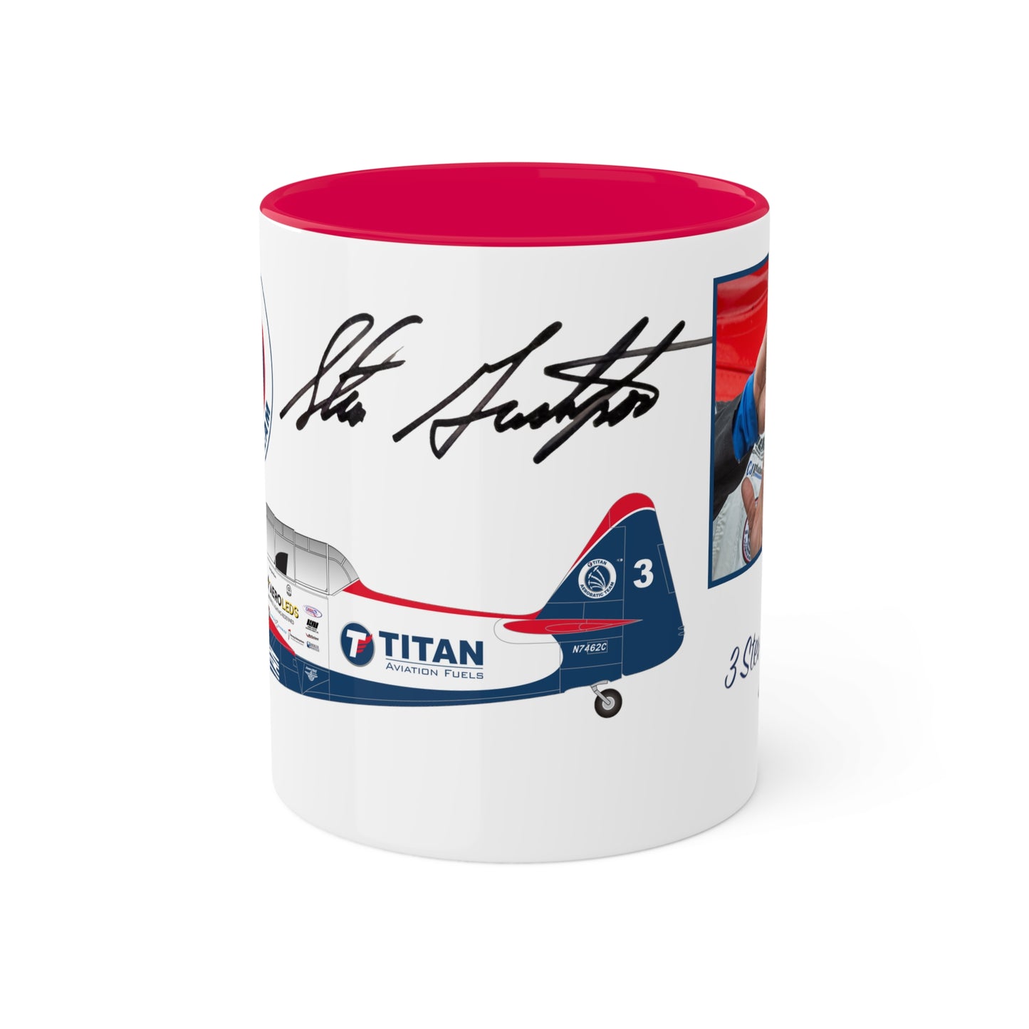 MUG SHOTS #3 - TITAN Aerobatic Team Signature Mug - Steve Gustafson, 11oz