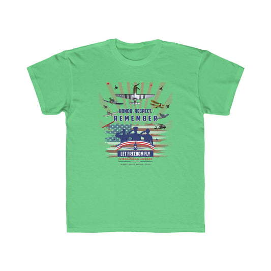 Let Freedom Fly International Airshow Version 2 Kids Regular Fit Tee