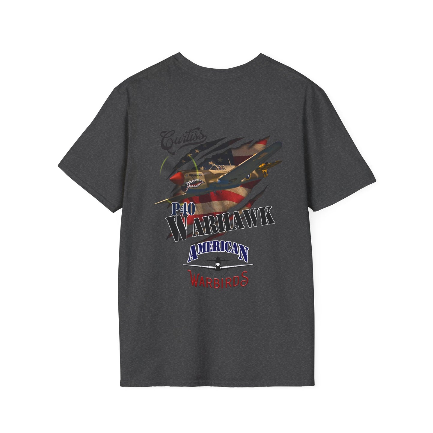 American Warbirds P-40 Warhawk T-Shirt Unisex Softstyle T-Shirt