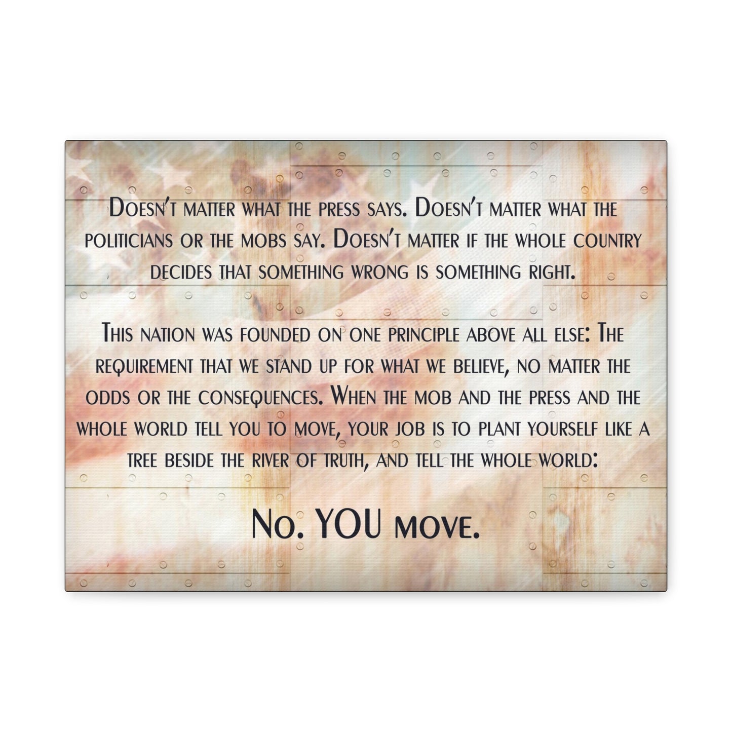 YOU MOVE Canvas Gallery Wrap