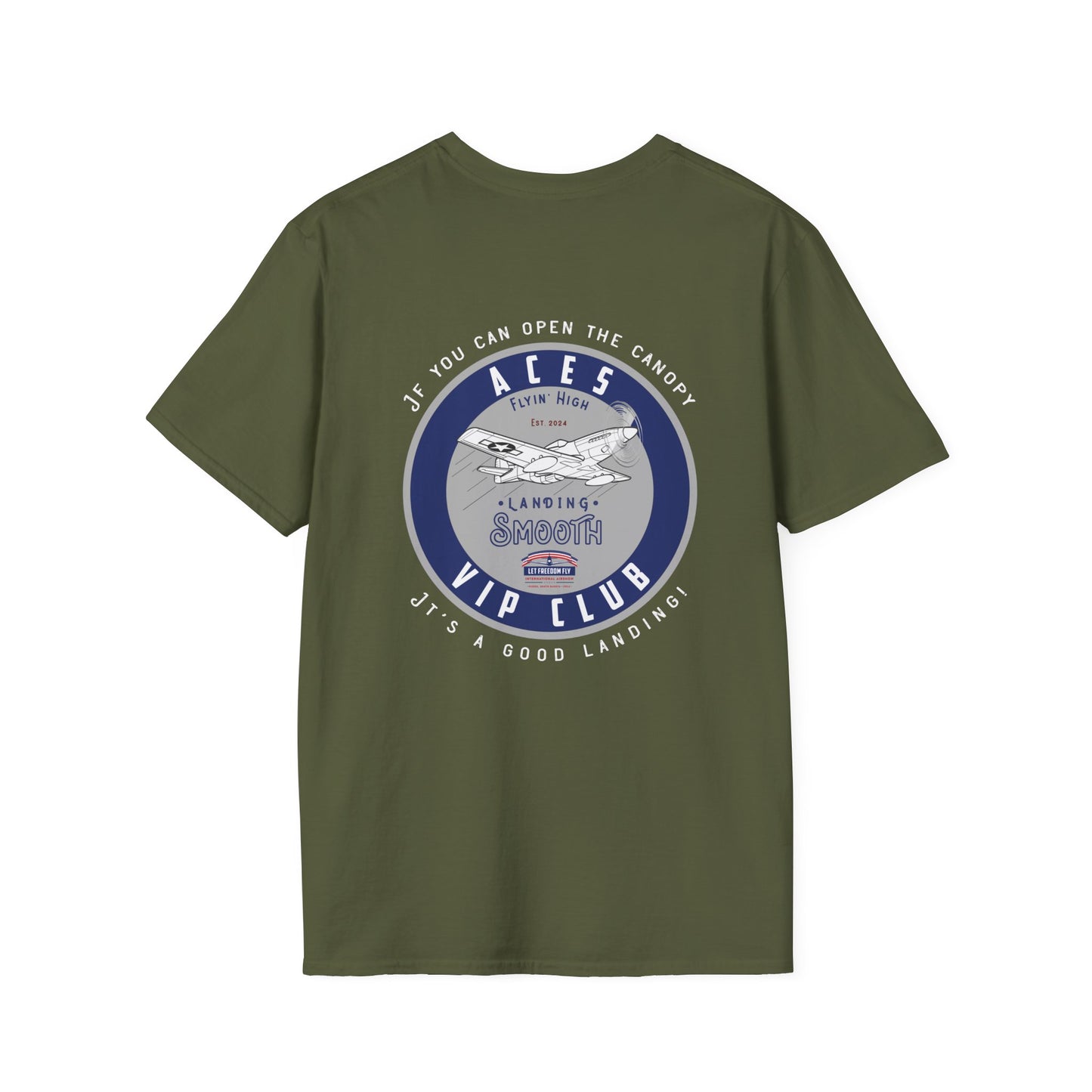 Let Freedom Fly ACES CLUB T-Shirt Unisex Softstyle T-Shirt
