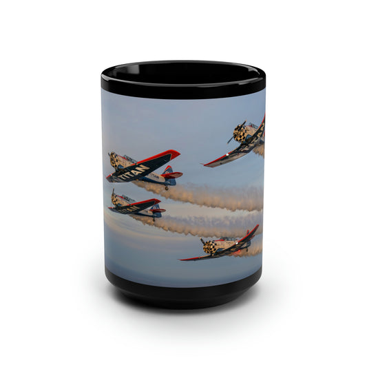 "TITAN Team Rising" Big Black Mug, 15oz