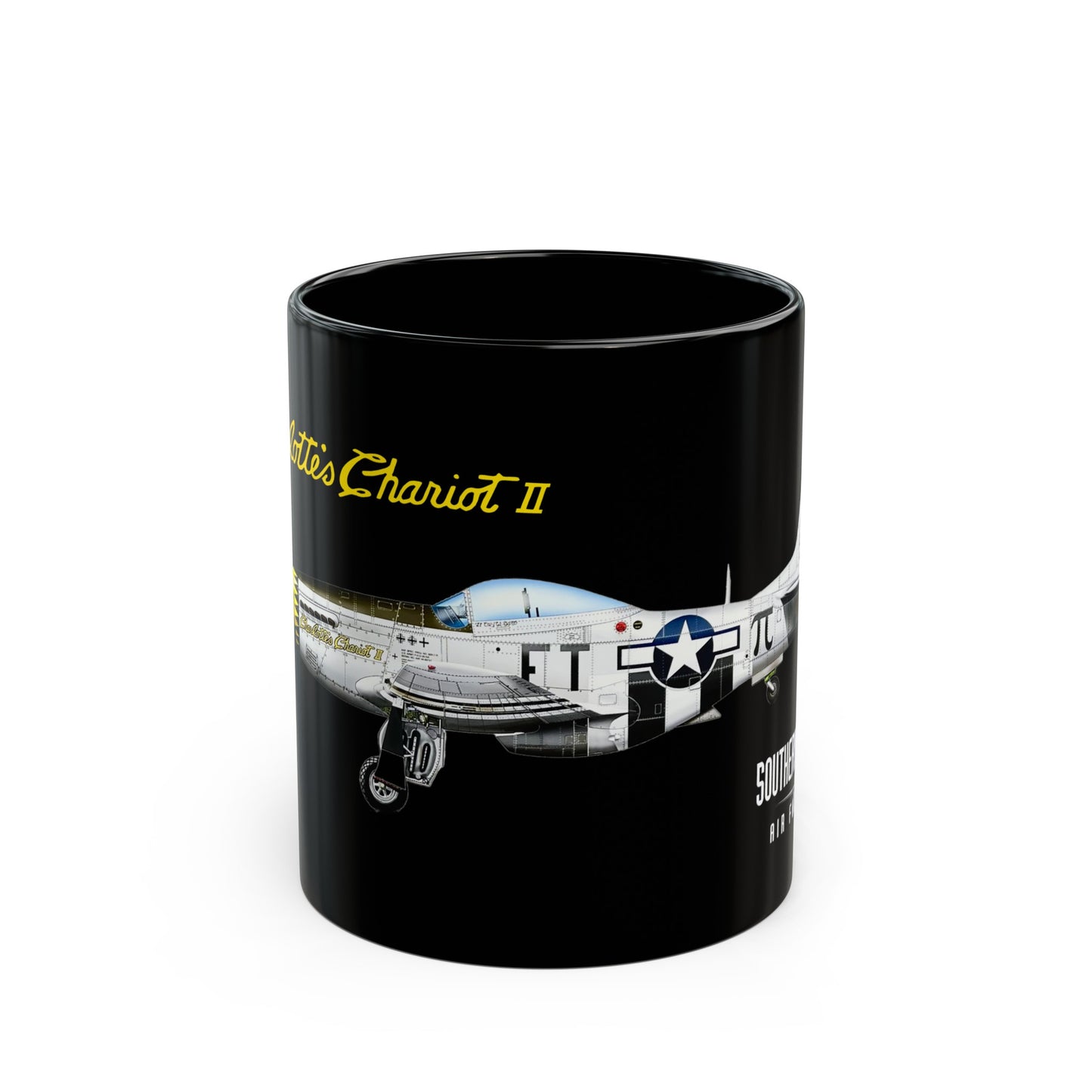 Southern Heritage Aviation Foundation Charlotte's Chariot II P51 Mustang Mug (11oz, 15oz)