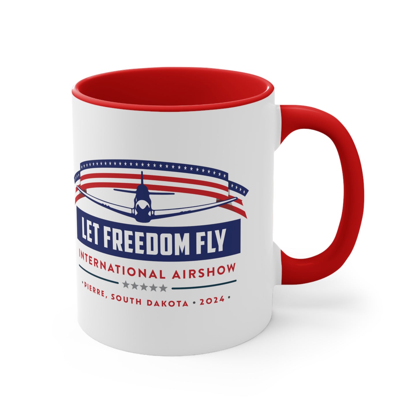 Let Freedom Fly International Airshow Accent Coffee Mug, 11oz