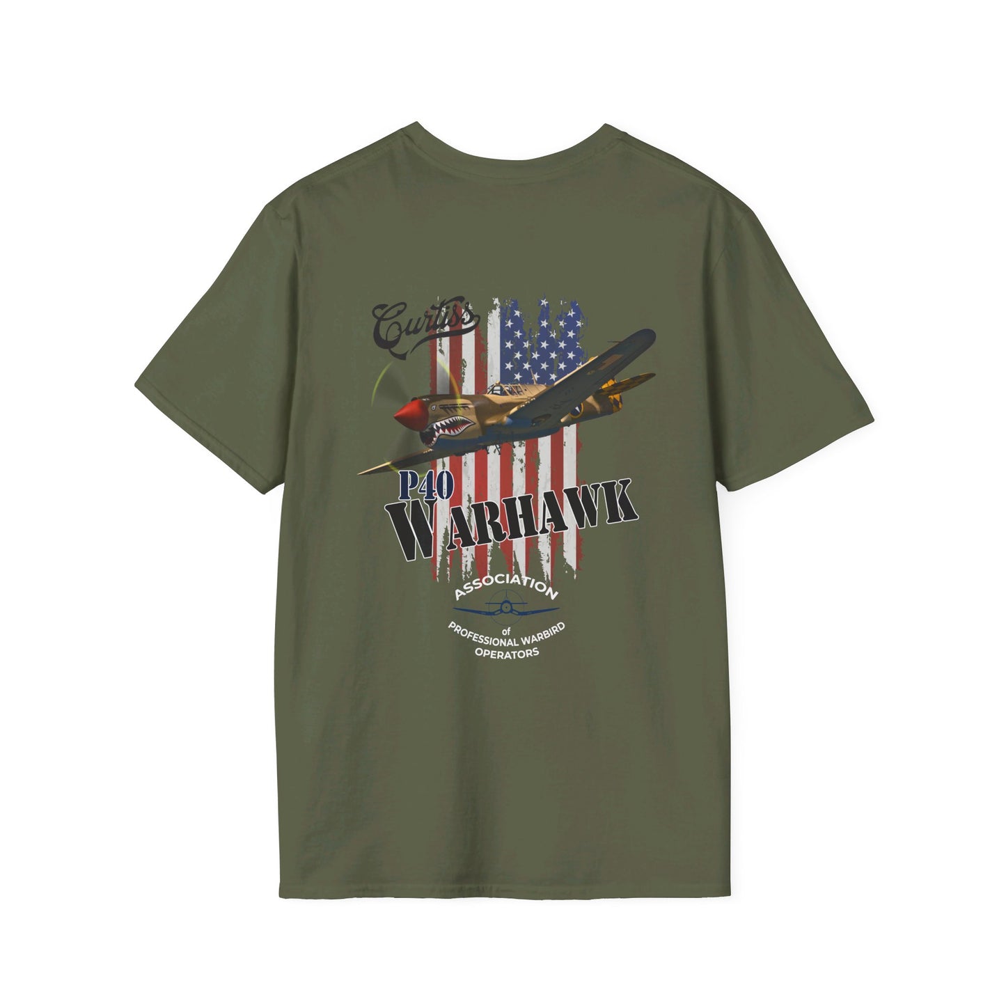 APWO P-40 Warhawk Member T-Shirt Unisex Softstyle T-Shirt