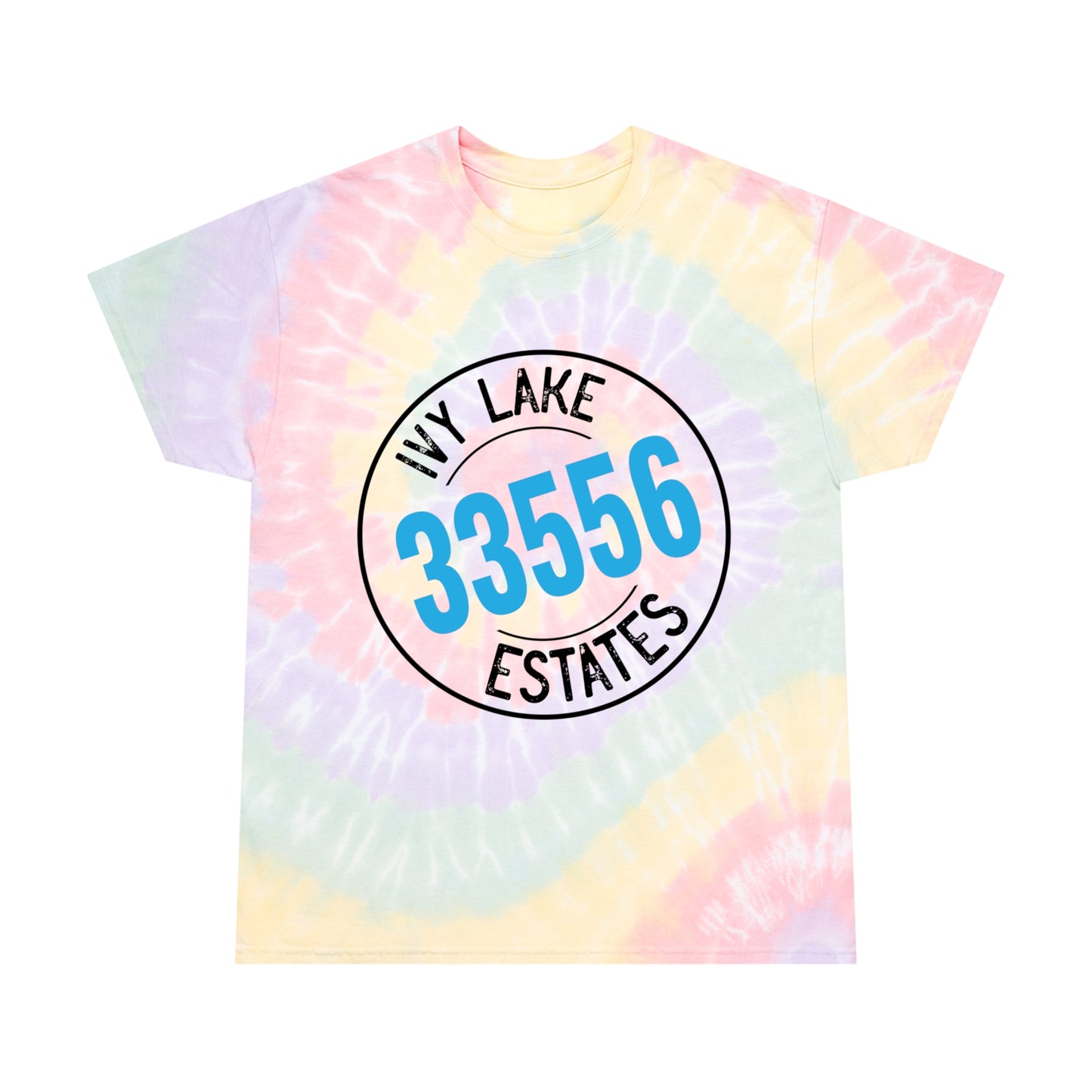 ILE 33556 Ver 2 Ivy Lake Estates Resident Tie-Dye Tee, Spiral