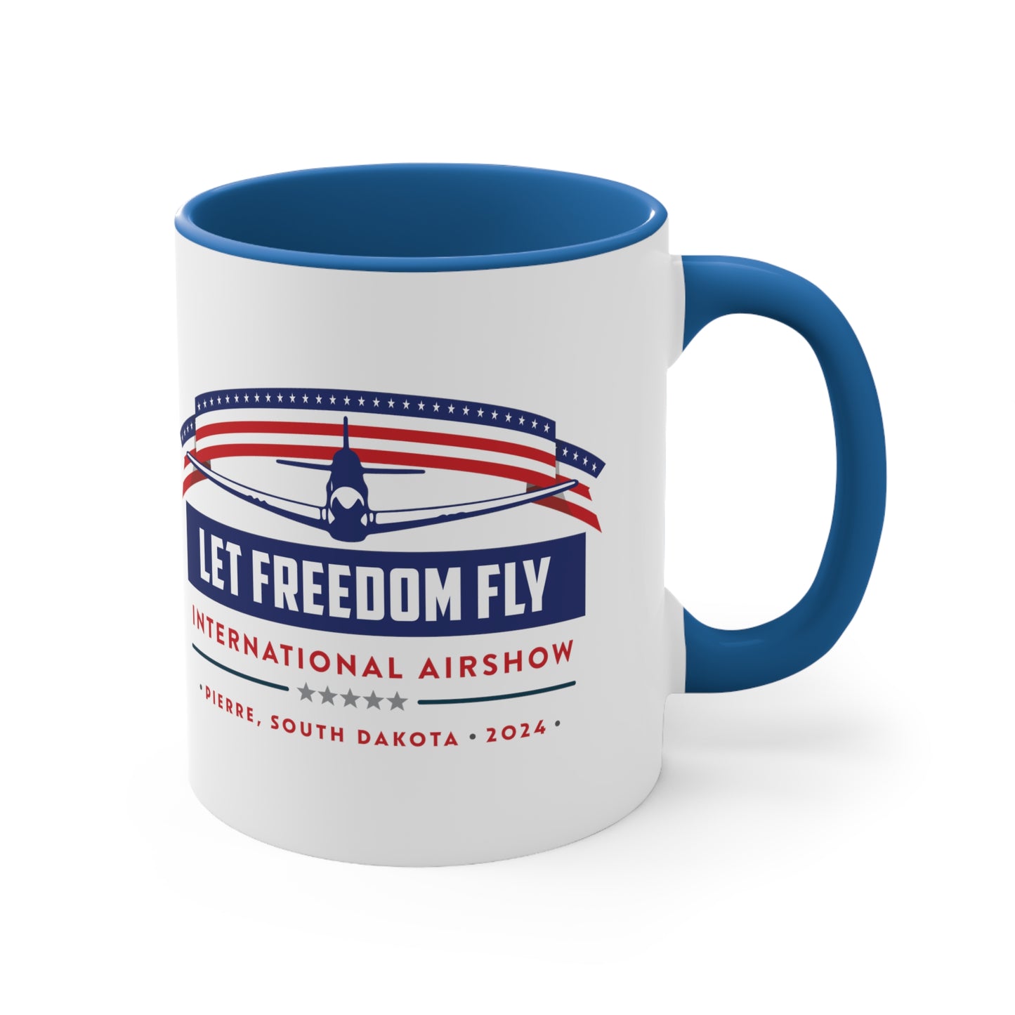 Let Freedom Fly International Airshow Accent Coffee Mug, 11oz