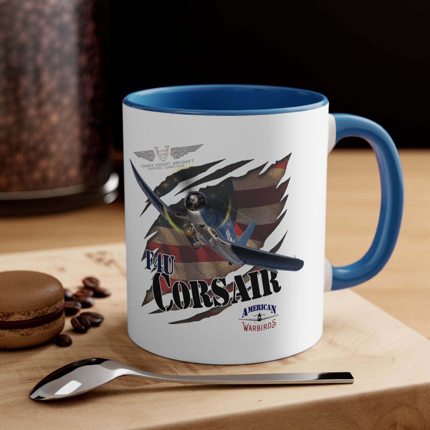 American Warbirds F4U Corsair Accent Coffee Mug, 11oz