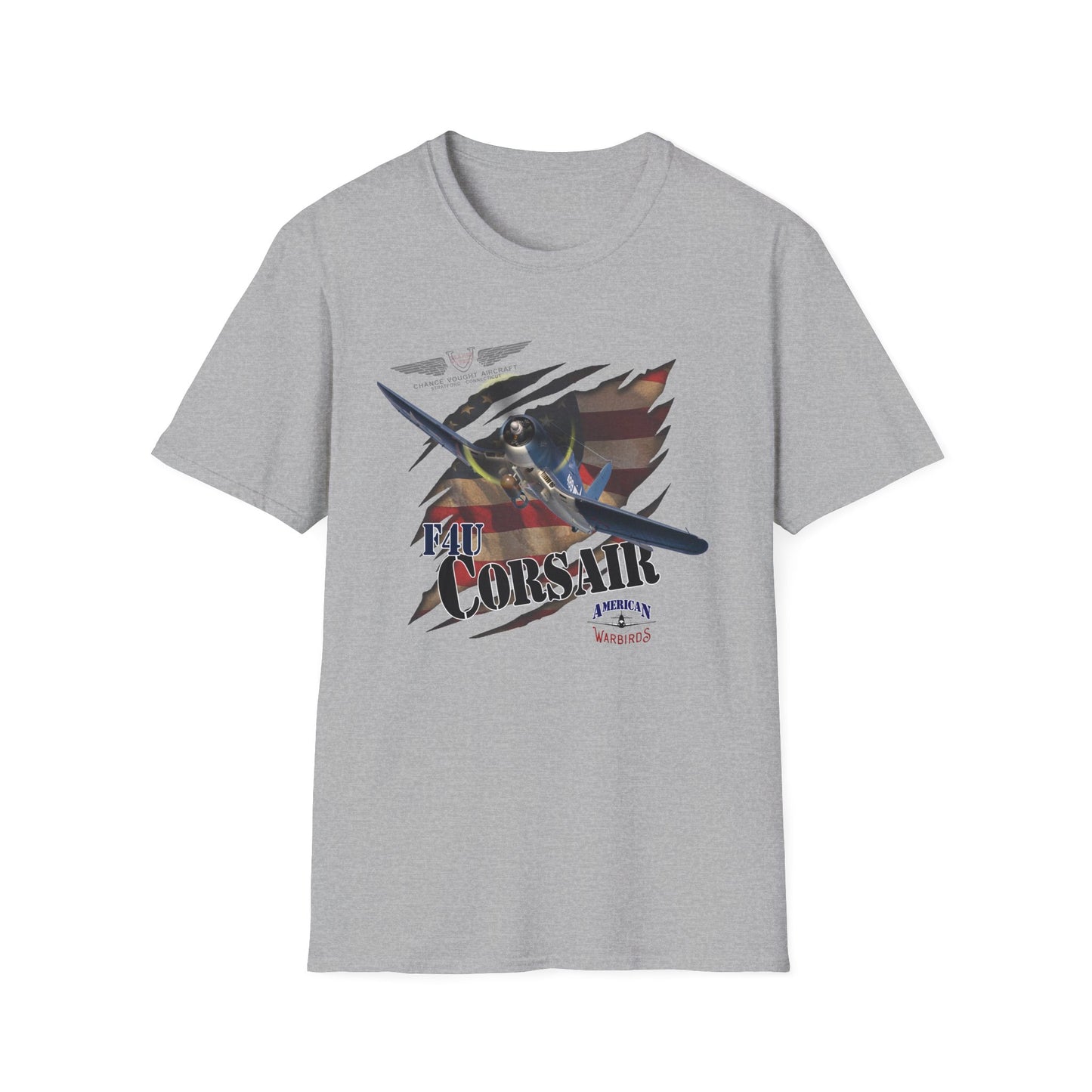American Warbirds F4U Corsair Unisex Tri-Blend Crew Tee