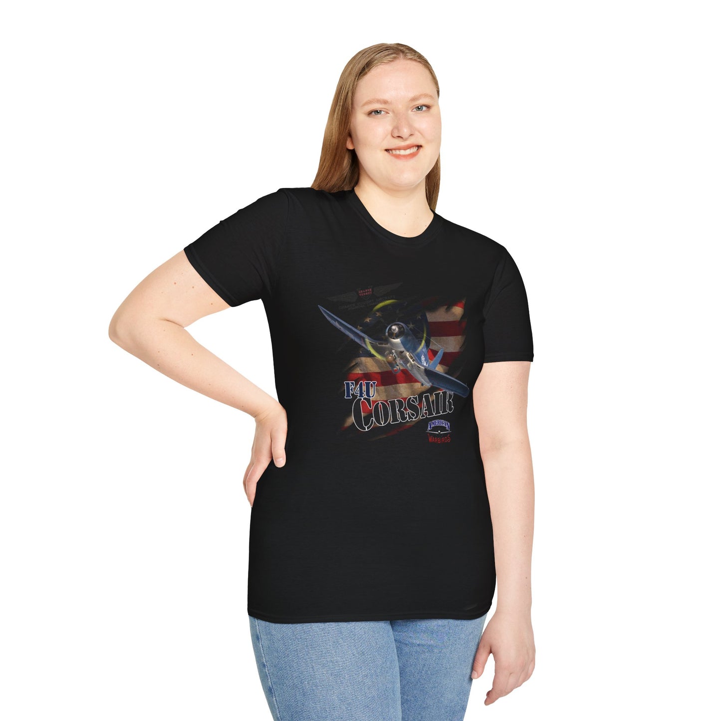 American Warbirds F4U Corsair Unisex Tri-Blend Crew Tee