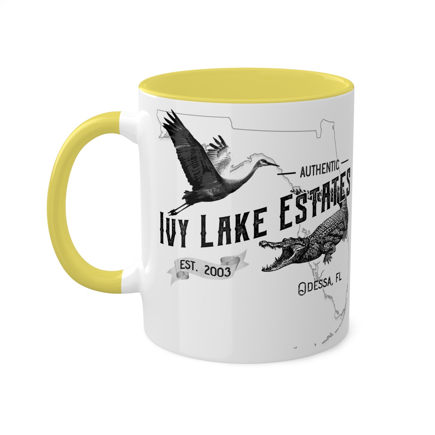 Ivy Lake Estates Resident Colorful Mugs, 11oz