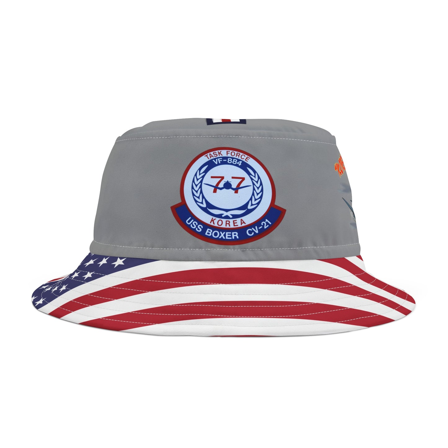 Korean War Hero F4U Corsair Bucket Hat (AOP)