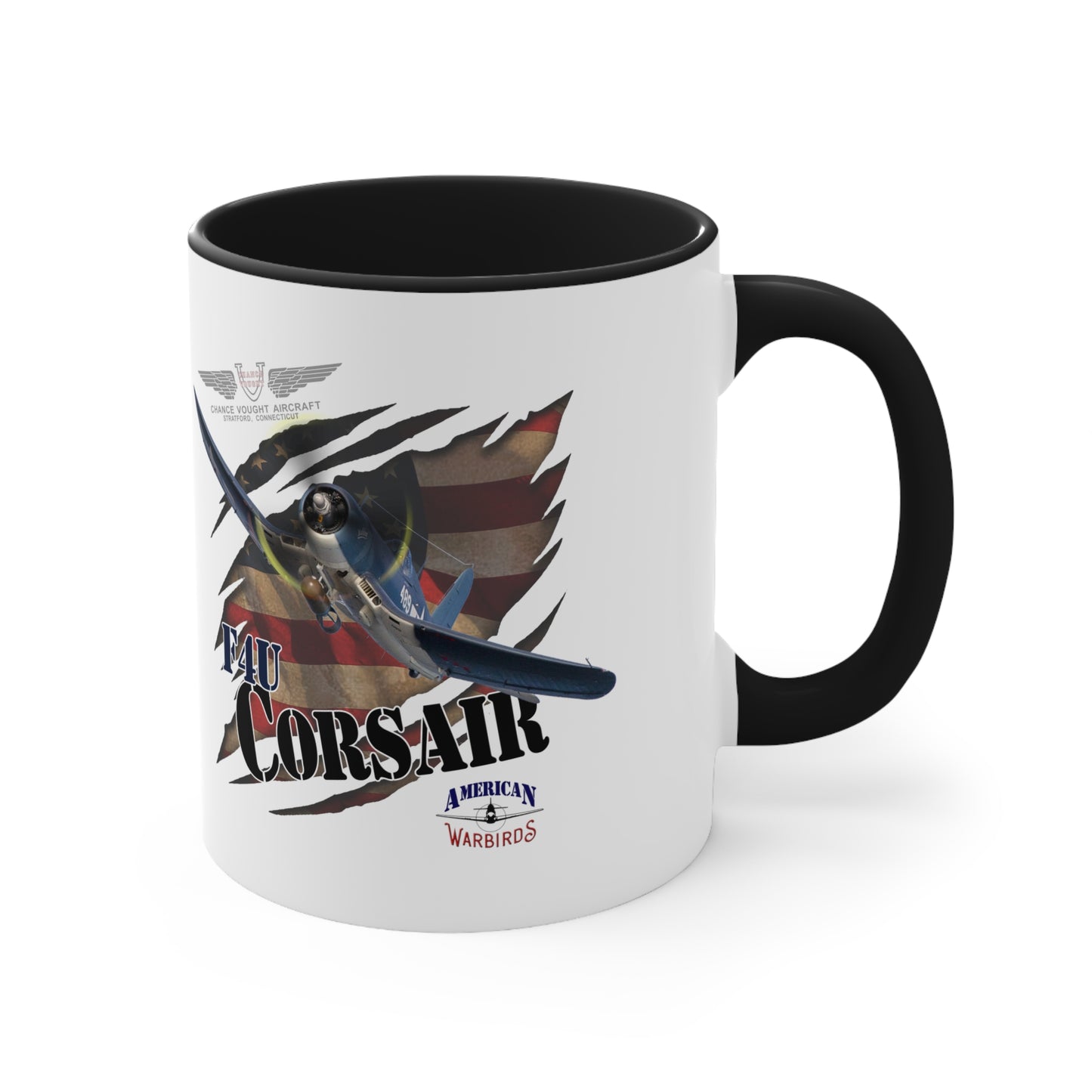 American Warbirds F4U Corsair Accent Coffee Mug, 11oz