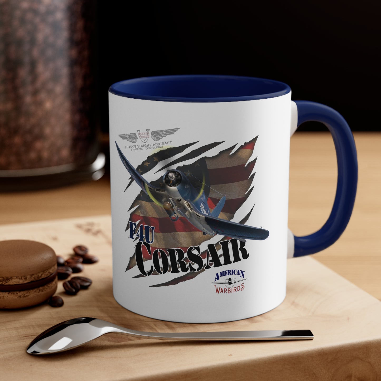 American Warbirds F4U Corsair Accent Coffee Mug, 11oz