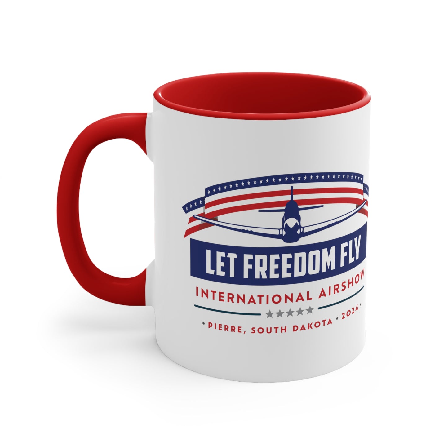 Let Freedom Fly International Airshow Accent Coffee Mug, 11oz