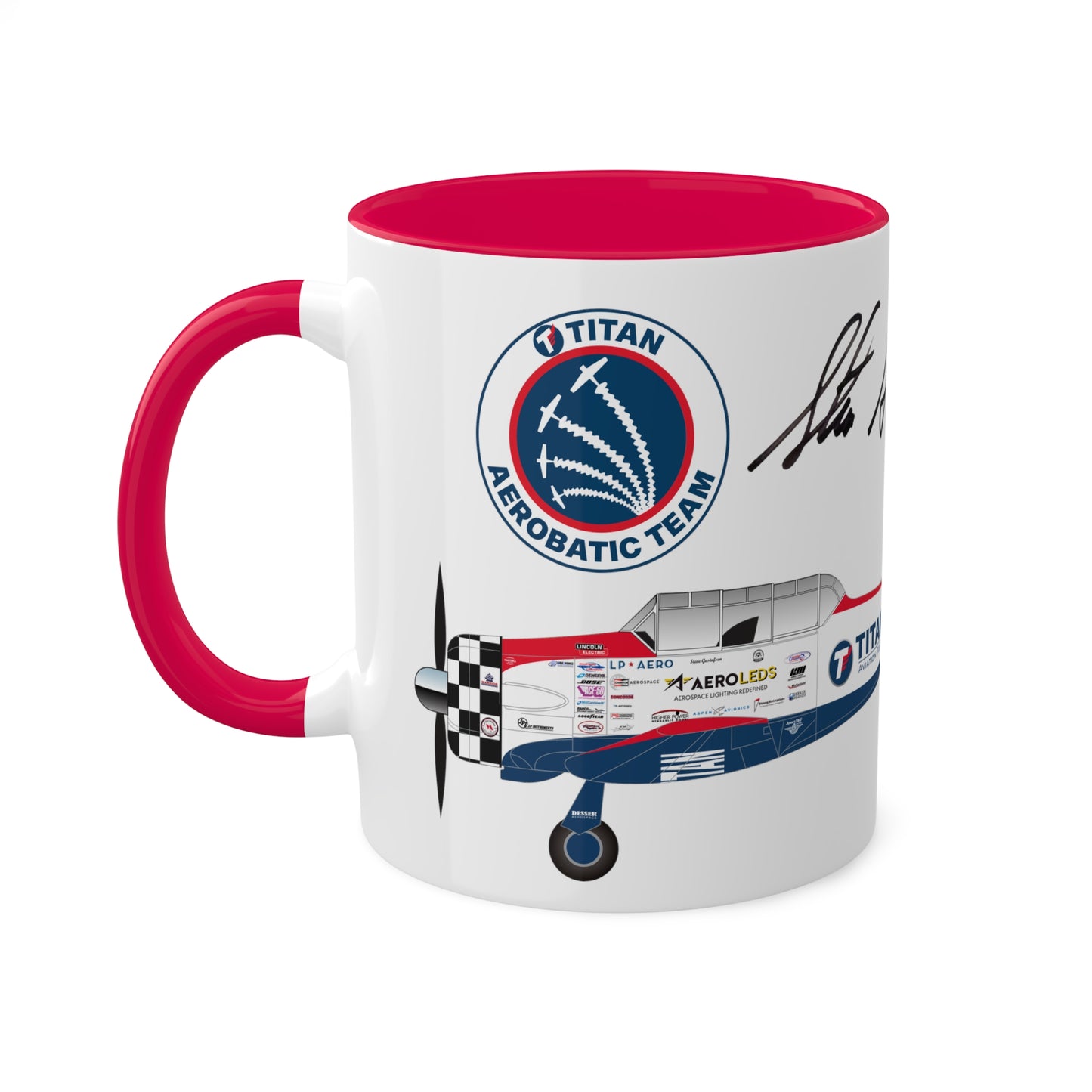 MUG SHOTS #3 - TITAN Aerobatic Team Signature Mug - Steve Gustafson, 11oz