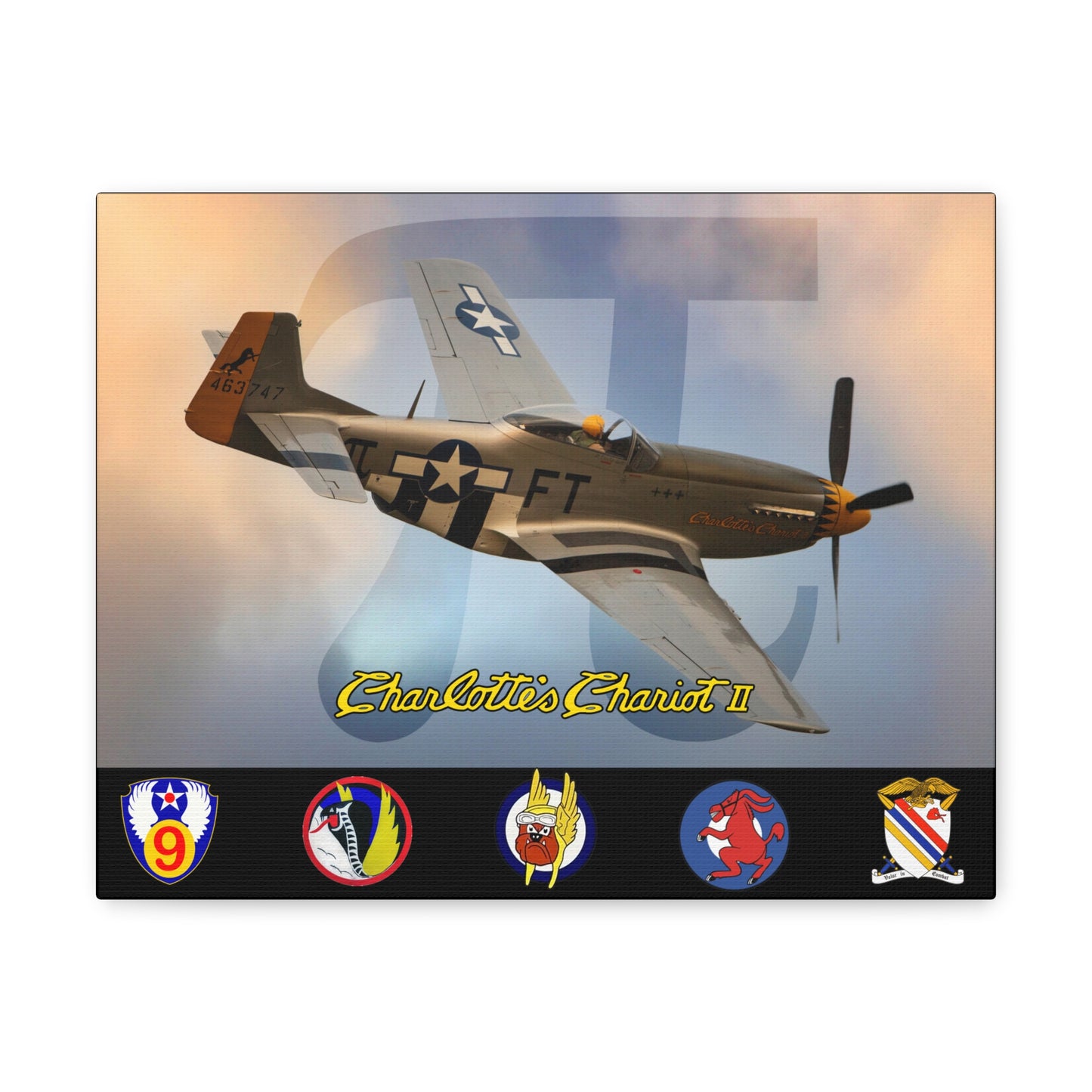 Southern Heritage Aviation Foundation Charlotte's Chariot II Canvas Gallery Wrap
