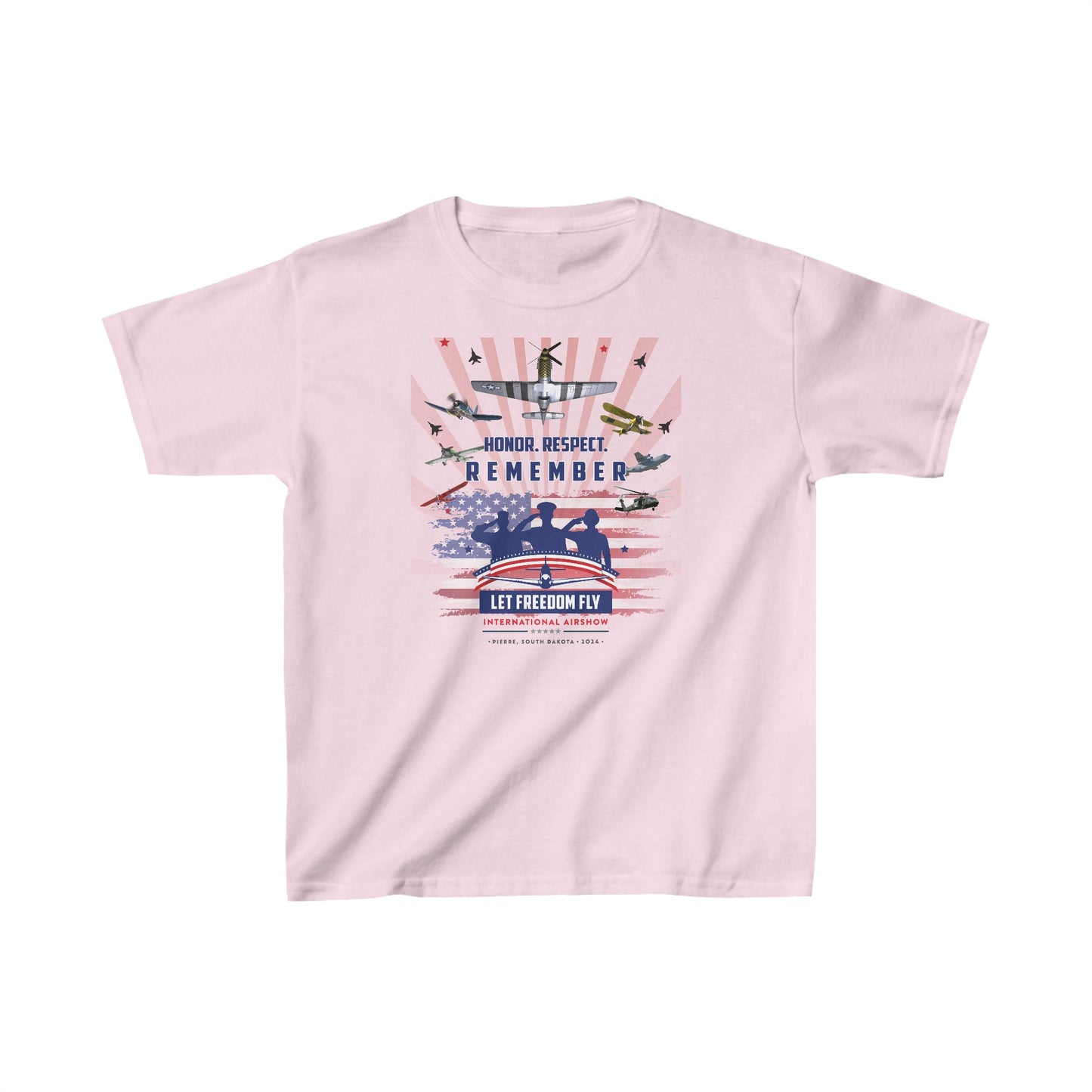 Let Freedom Fly International Airshow Version 2 Kids Heavy Cotton™ Tee