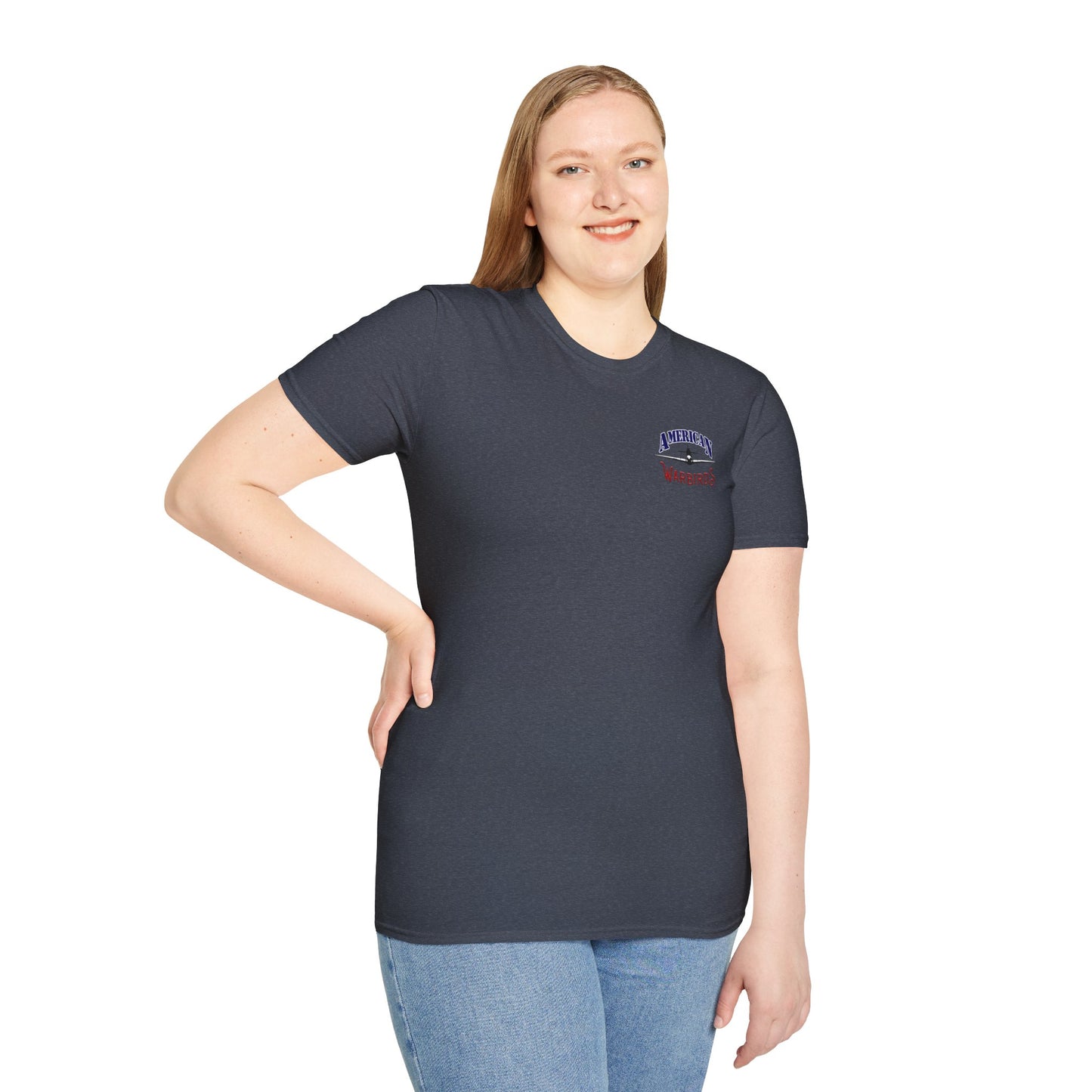 American Warbirds P-40 Warhawk Version 2 T-Shirt Unisex Softstyle T-Shirt
