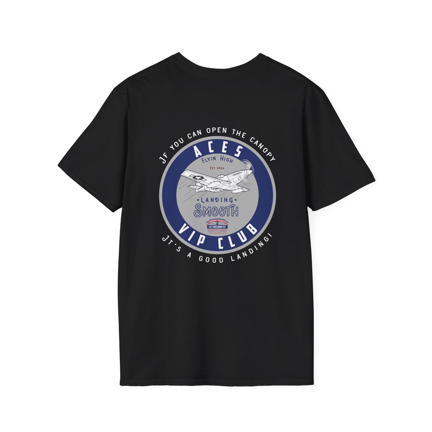 Let Freedom Fly ACES CLUB T-Shirt Unisex Softstyle T-Shirt