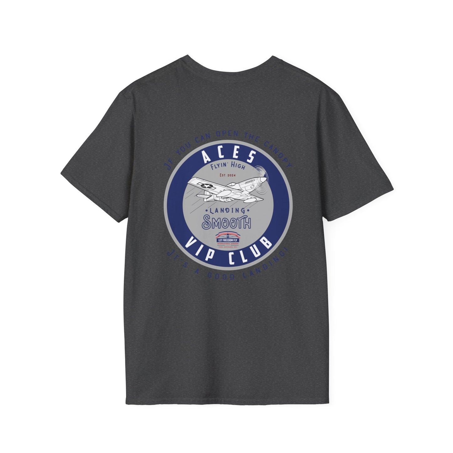 Let Freedom Fly ACES CLUB T-Shirt Unisex Softstyle T-Shirt