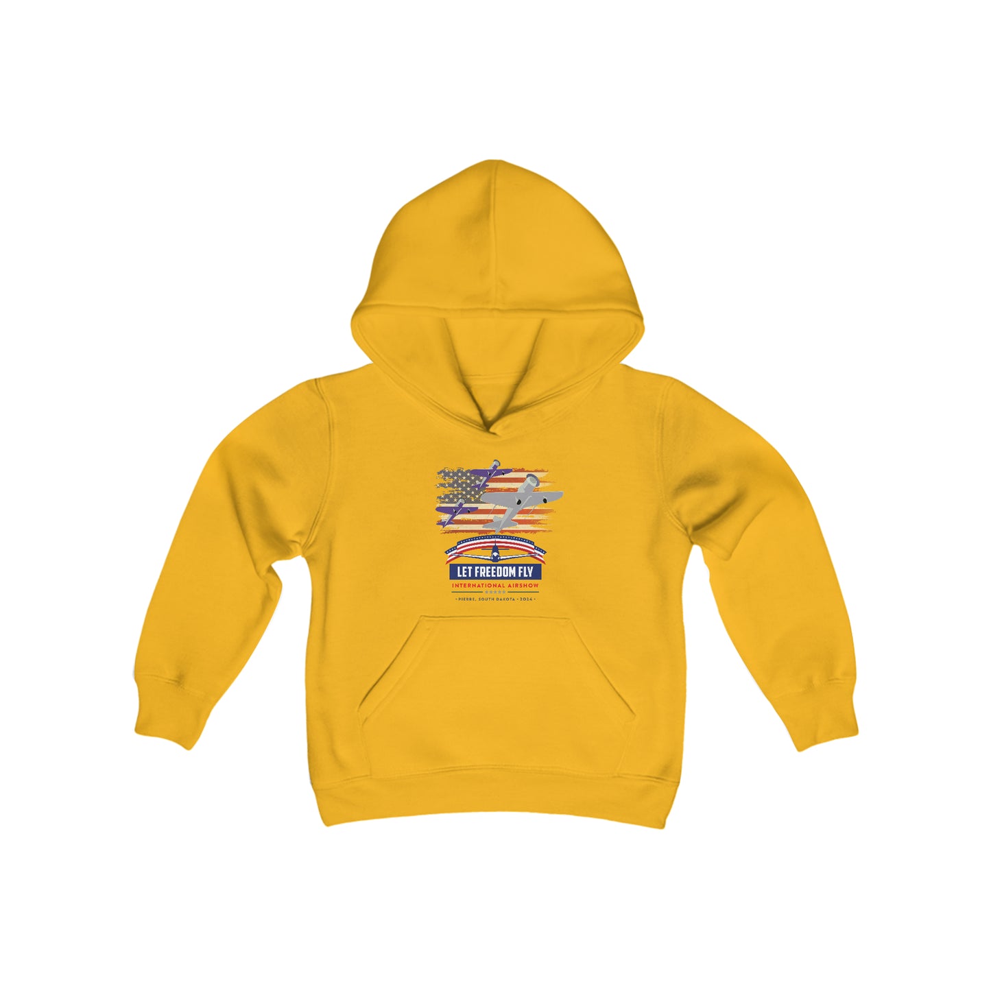 Let Freedom Fly International Airshow Youth Heavy Blend Hooded Sweatshirt
