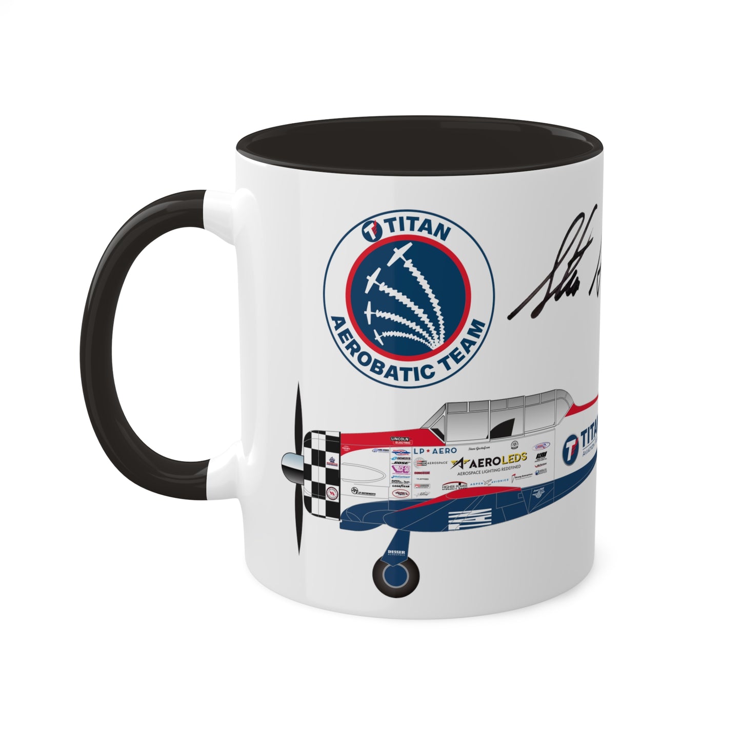 MUG SHOTS #3 - TITAN Aerobatic Team Signature Mug - Steve Gustafson, 11oz