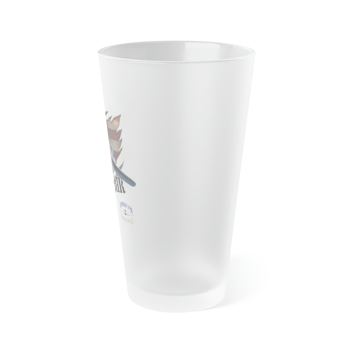 American Warbirds F4U Corsair Frosted Pint Glass, 16oz