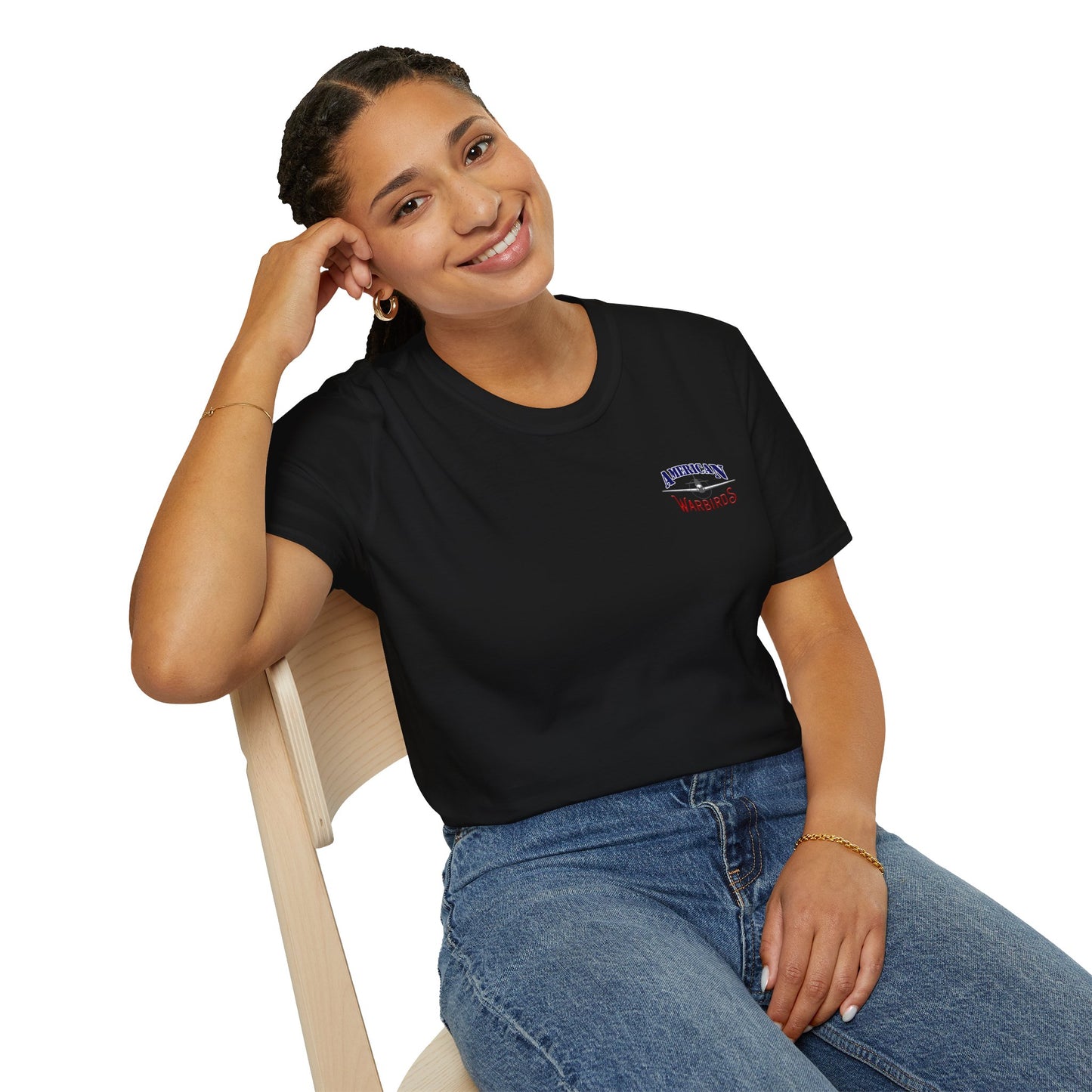 American Warbirds P-40 Warhawk Version 2 T-Shirt Unisex Softstyle T-Shirt