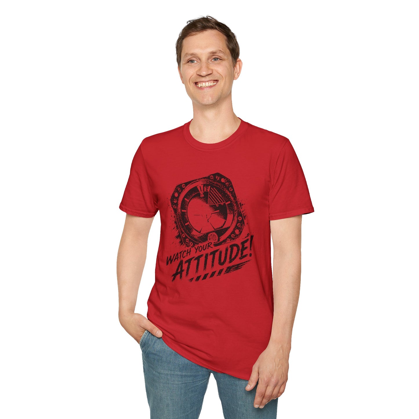 T-Shirt — Watch Your Attitude! Retro Radar Graphic Tee
