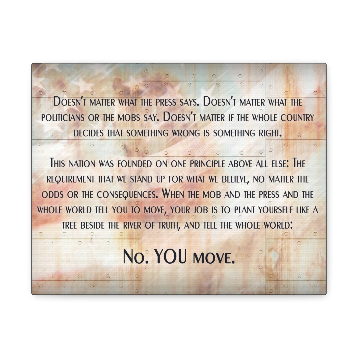 YOU MOVE Canvas Gallery Wrap