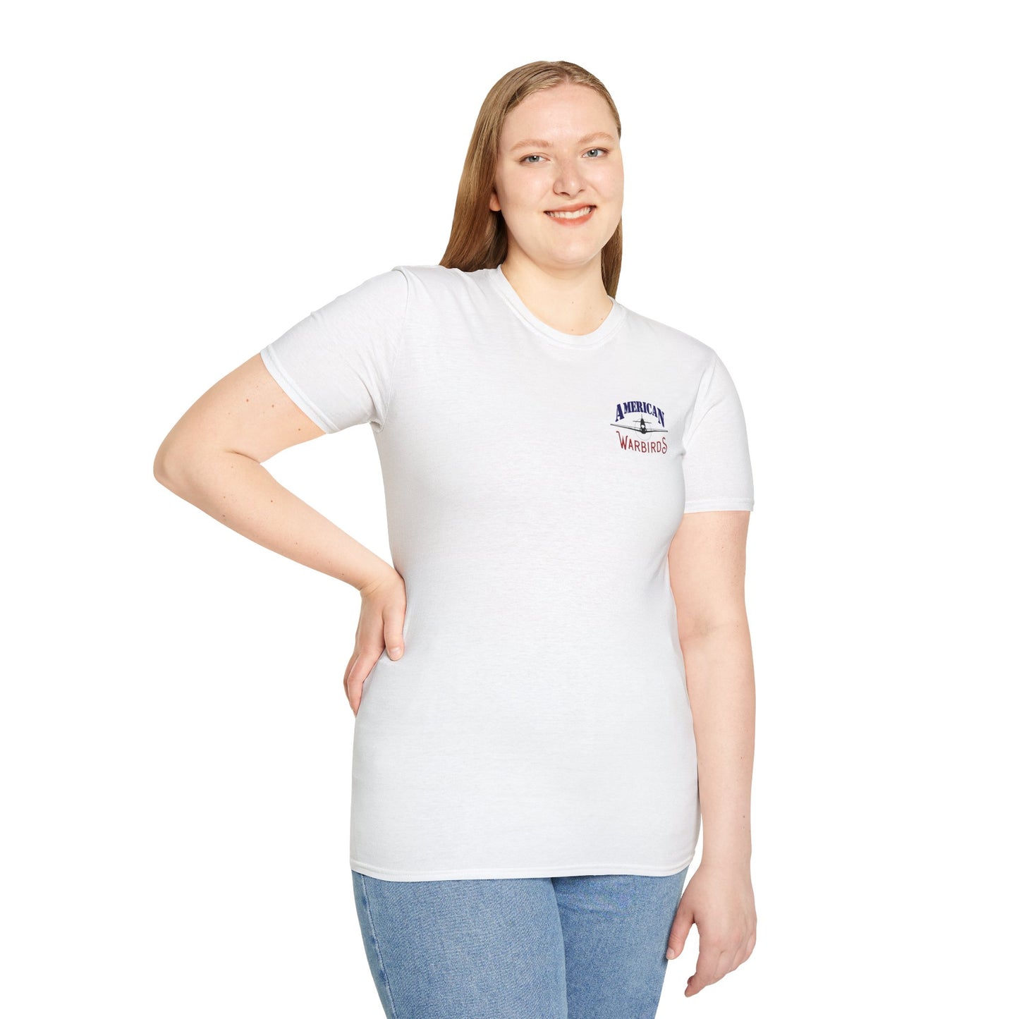American Warbirds P-40 Warhawk Version 2 T-Shirt Unisex Softstyle T-Shirt