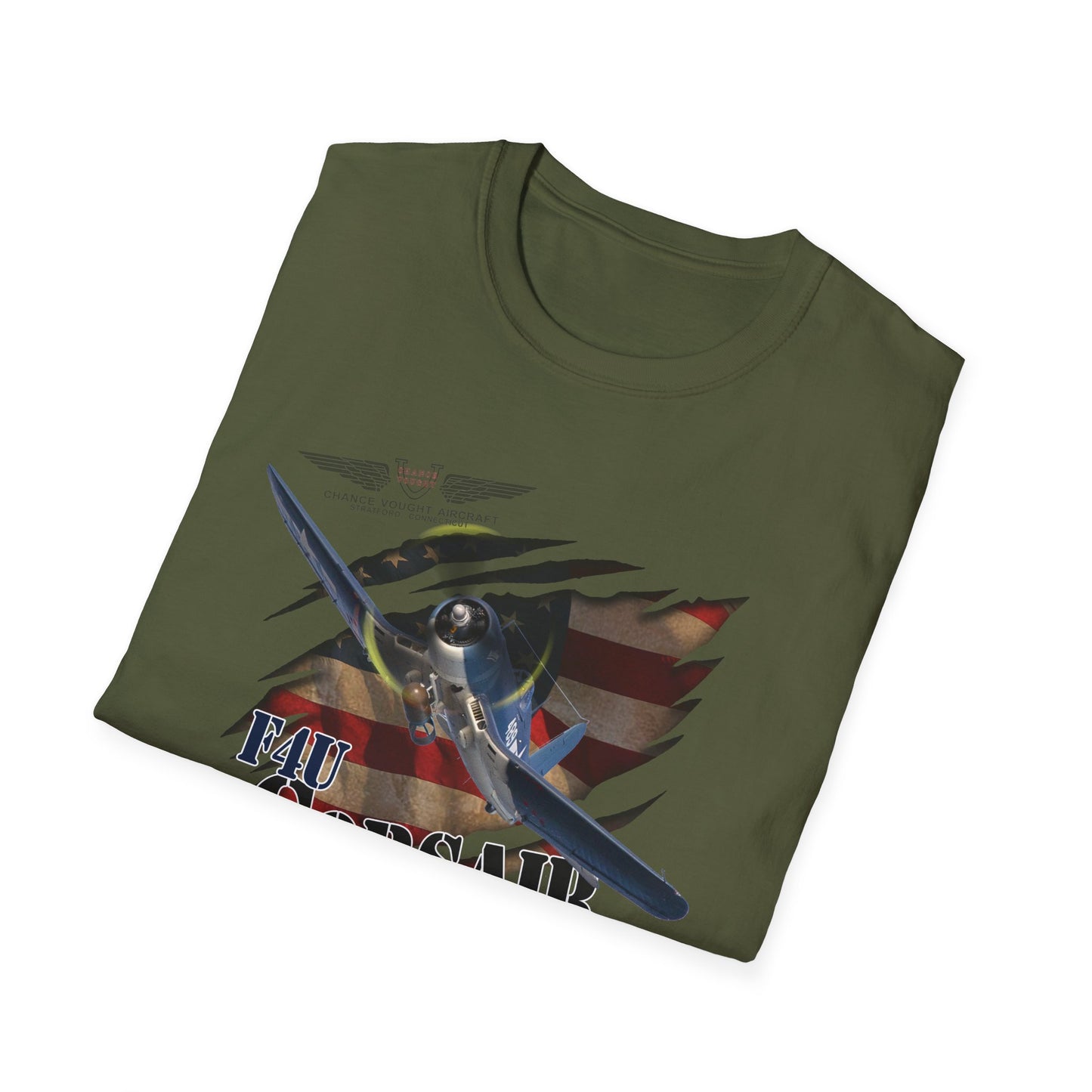 American Warbirds F4U Corsair Unisex Tri-Blend Crew Tee