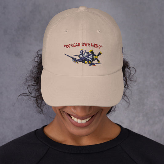 Korean War Hero F4U Corsair Dad hat
