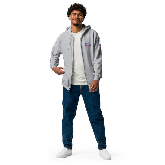 Let Freedom Fly International Airshow Unisex heavy blend zip hoodie