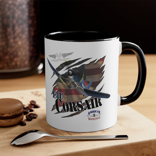 American Warbirds F4U Corsair Accent Coffee Mug, 11oz