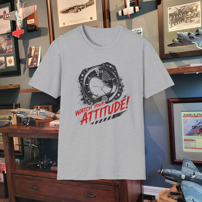T-Shirt — Watch Your Attitude! Retro Radar Graphic Tee