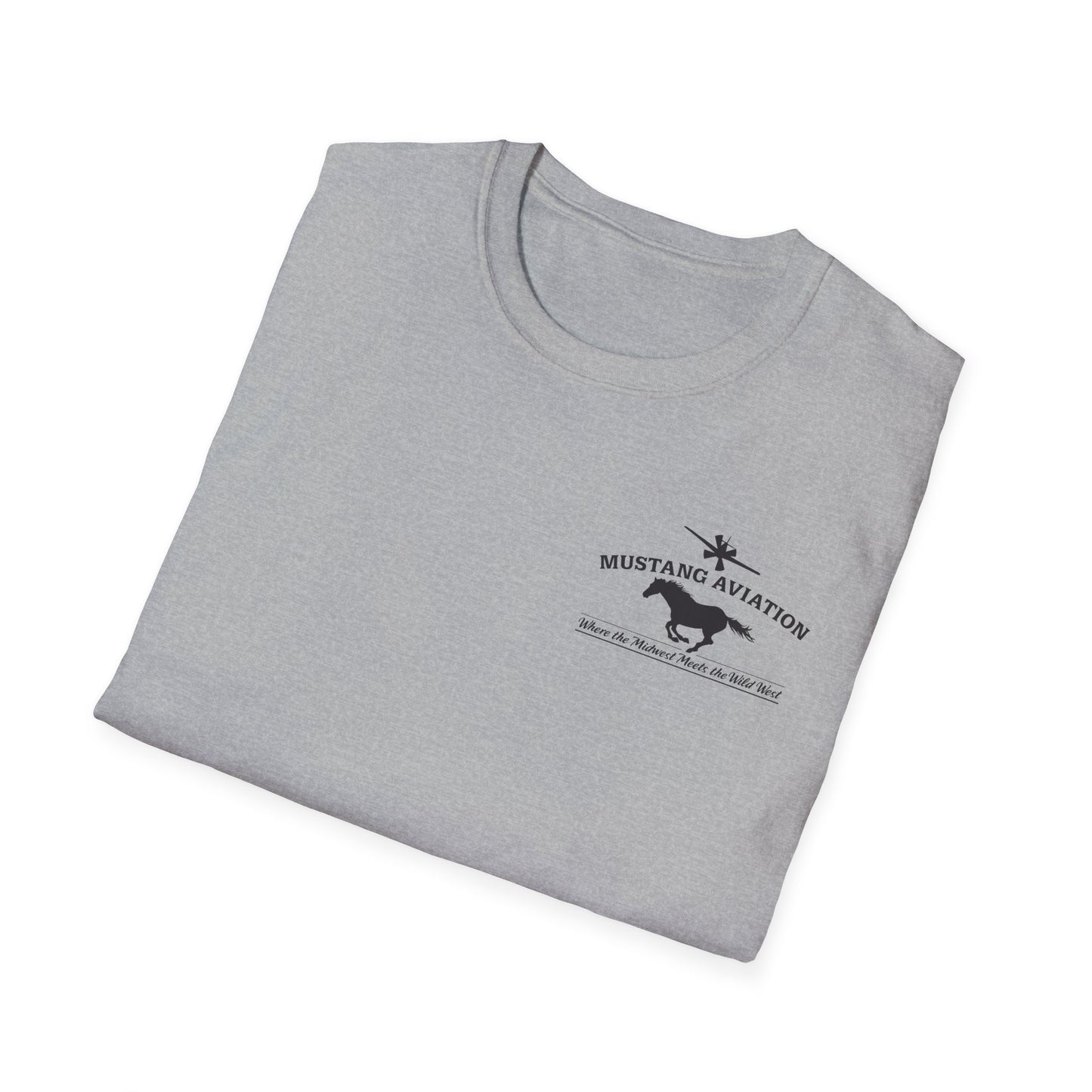 Mustang Aviation - P51 Mustang Unisex Tri-Blend Crew Tee