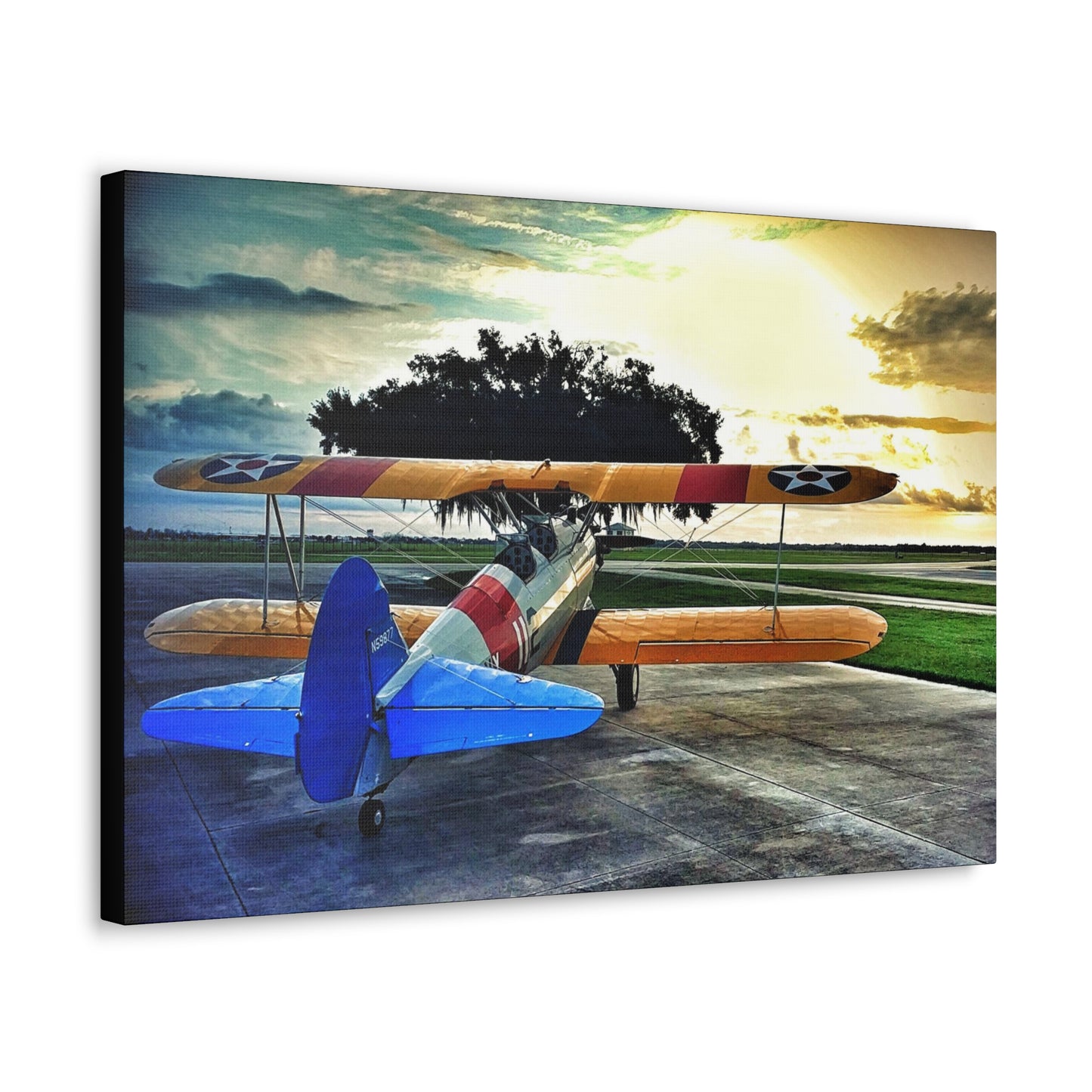 Stearman at Dawn Canvas Gallery Wrap