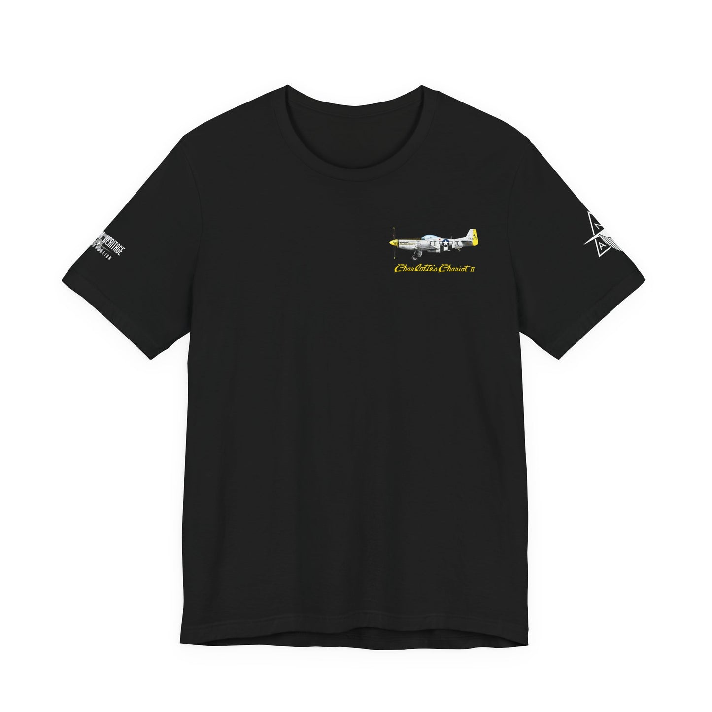Southern Heritage Aviation Foundation P51 Mustang Charlotte's Chariot II Unisex Softstyle T-Shirt