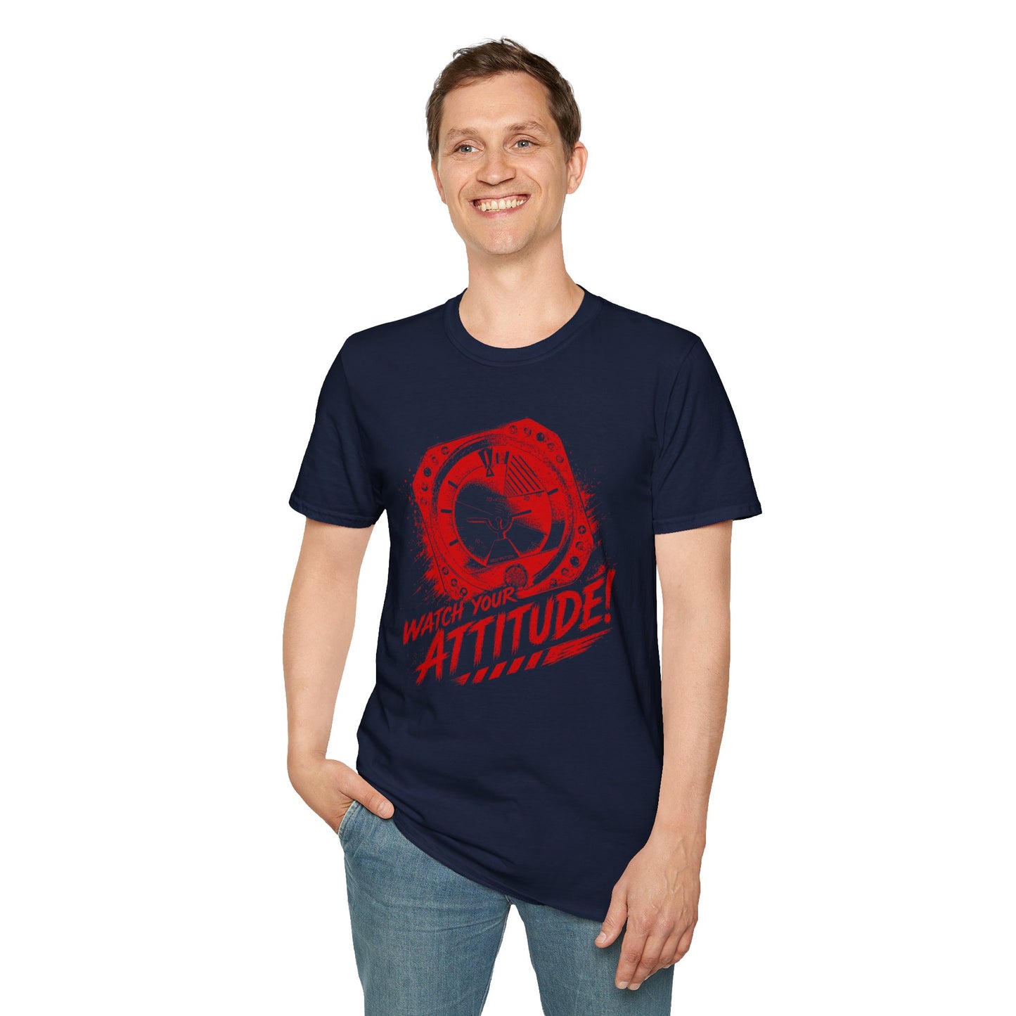 T-Shirt — Watch Your Attitude! Retro Radar Graphic Tee