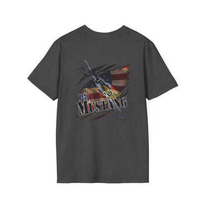 APWO P-51 Mustang Member T-Shirt Unisex Softstyle T-Shirt