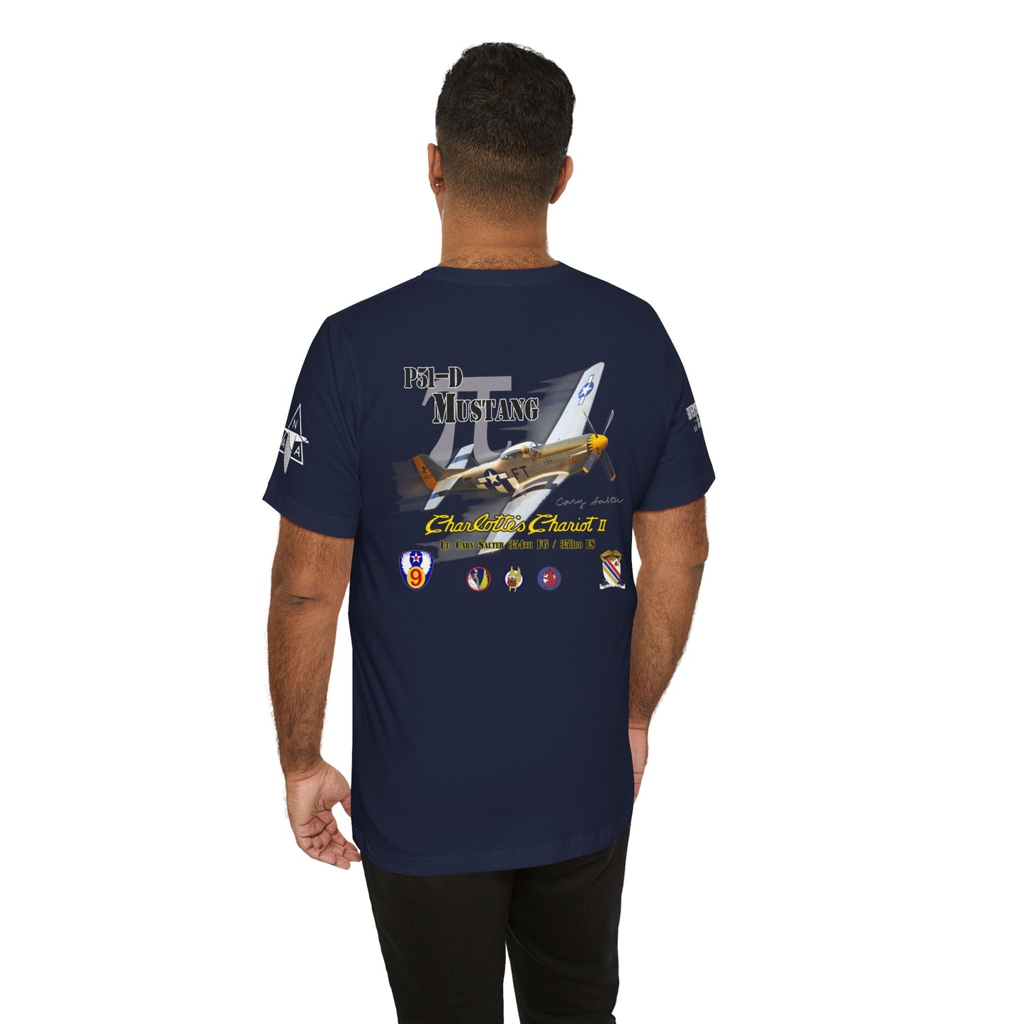 Southern Heritage Aviation Foundation P51 Mustang Charlotte's Chariot II Unisex Softstyle T-Shirt